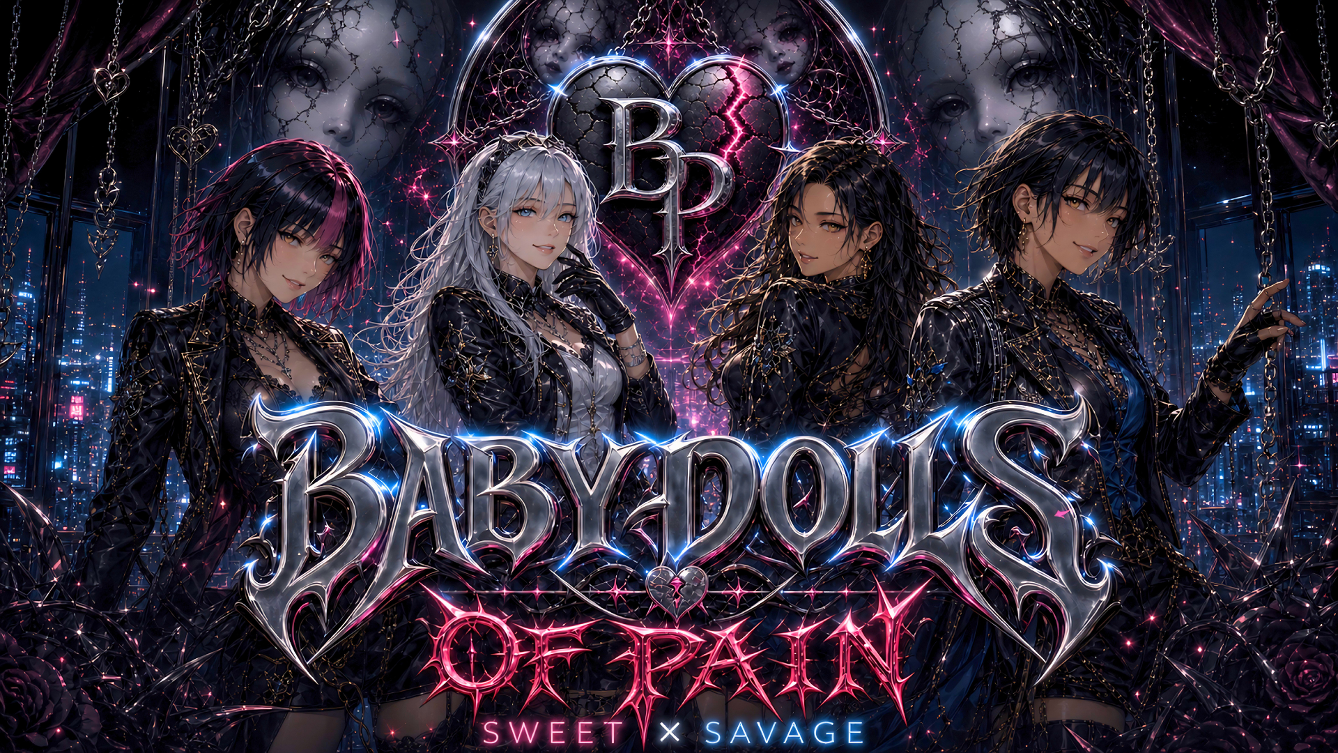 ICE, CAKE, BEER and BAM beneath the Babydolls of Pain emblem